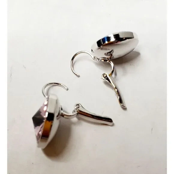 Swarovski Element New! Earrings Light Purple. Wedding. Party.‎ New years. Simple